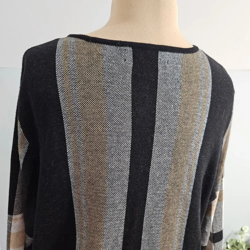 Kasper Cardigan Buckle Neck Closure Neutral Plus Size‎ 2X Sweater Topper Jacket